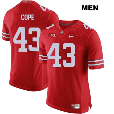 Men's NCAA Ohio State Buckeyes Robert Cope #43 College Stitched Authentic Nike Red Football Jersey ZG20V31BR